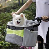 JEGIXX Fietsmand hond - Duurzame fietsmand - Fietsmand voor huisdier - Fietsmand kat - Fietstas hond - Opvouwbare fietsmand - Max 4 kg