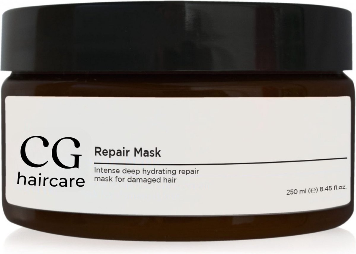 CG Haircare Repair Mask - 99,5% Natuurlijk Haarmasker – Met Quinoa Proteïne, Argan & Dragonfruit – Herstelt & Versterkt Beschadigd Haar – Zonder Siliconen & Sulfaten – Vegan – 250 ml