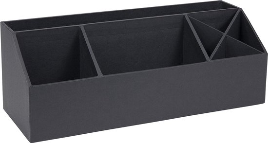 Relaxdays bureau organizer set 2-delig, metaal, brievenbak & pennenbak, pennenhouder, bamboe, mesh design, wit/natuur