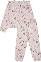 Minymo Meisjes 2-delige Unicorn Pyjama Roze - 104