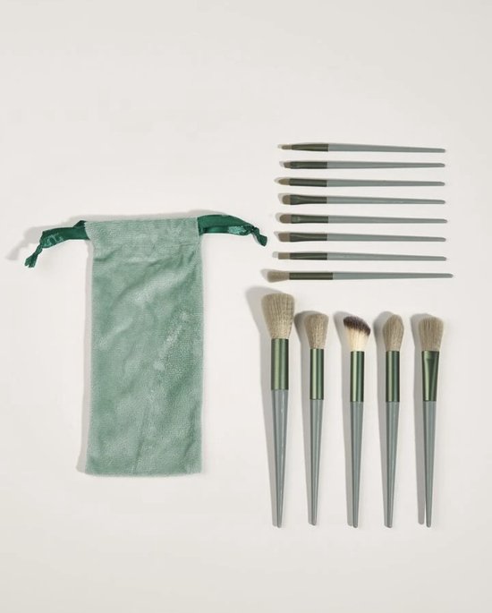Make up Kwasten set 13 delig - Cosmetica Kwasten - Make Up Brush - Draagbare make-upborstelset met etui - Blending make up kwast - Make-Up Accessories - Poederkwast -oogschaduw, Foundation, Poeder, Concealer Foundation Make Up