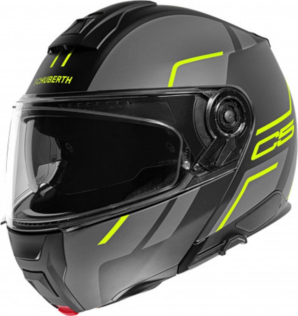 Schuberth C5 Master Zwart Geel Systeemhelm - Helm