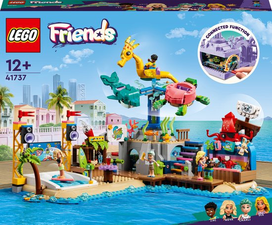 Ensemble de construction LEGO Friends Beach Amusement Park pour 12 ans et plus et adolescents - 41744