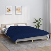 vidaXL Couverture lestée 220 x 240 cm 15 kg Tissu Bleu