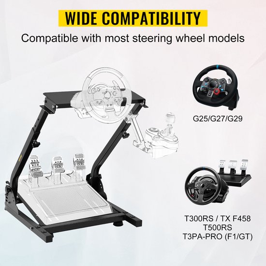 VEVOR Racing Simulator Sim Race Stuurstandaard voor Thrustmaster T150 Rs Racing stuur voor PS4 van Vevor — afbeelding 4