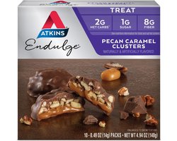 Atkins | Endulge | Pecan Caramel Clusters | 10 x 14 gram