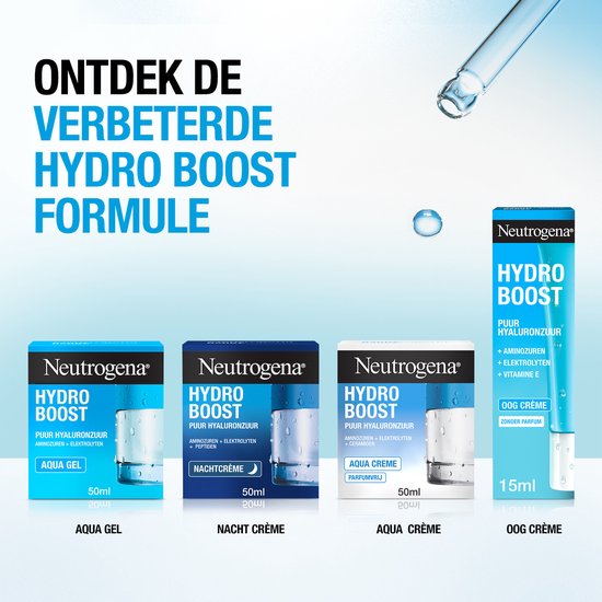 Neutrogena Hydro Boost Aqua Gel - dagcrème - vochtinbrengende gel - normale en gemengde huid - olievrij - 50 ml