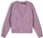 Nono Aloha Girls Knitted Cardigan V-neck Truien & Vesten Meisjes - Sweater - Hoodie - Vest- Paars - Maat 146/152