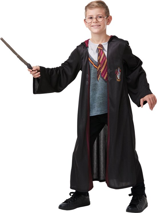 Rubies - Costume Harry Potter - Costume Manteaux Harry Potter Gryffondor Garçon - Rouge, Jaune, Zwart, Grijs - Petit / Medium - Déguisements - Déguisements