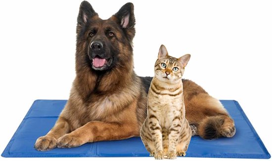 Verkoelende huisdieren gelmat / koelmat XL - Cooling mat voor grote honden en/of katten - 60 x 80 cm