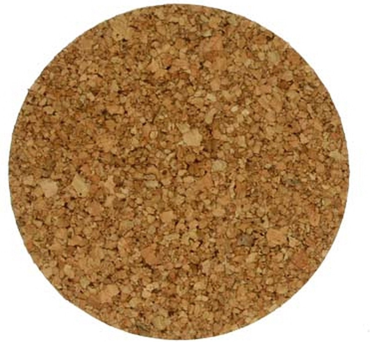 Onderzetters - kurk - rond - 6x stuks - Ø9,5 cm x 3 mm - tafelblad bescherming