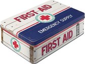Tinnen first aid doosje