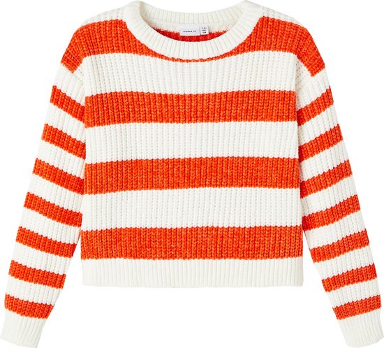 Name it trui meisjes - oranje - NKFnijanna - maat 116