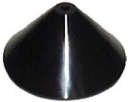 Plafondrozet met stelschroef zwart plafondkap