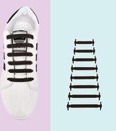 Lacets élastiques Siliconen - Lacets de Sport - Chaussures pour femmes Baskets pour femmes - Adultes - Marron