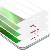 Cadorabo 3x Screenprotector geschikt voor Apple iPhone 6 / 6S Volledig scherm pantserfolie Beschermfolie in TRANSPARANT met WIT - Getemperd (Tempered) Display beschermend glas in 9H hardheid met 3D Touch