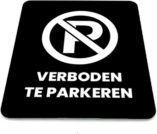 Niet parkeren bord met tekst - kunststof 210 x 297 mm | bol