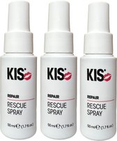 3 pièces KIS Repair Rescue Spray Mini 50 ml sans rinçage en spray après-shampooing