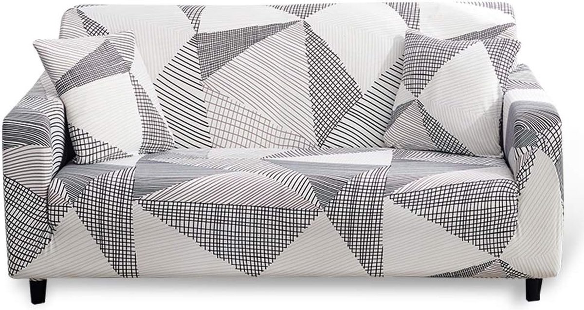 Elastische bankovertrek, sofa-overtrek, 1-, 2-, 3-, 4-zits bankovertrek, sofa-afdekking, patroon, hoezen voor L-vormige bank, fauteuils in verschillende maten en kleuren