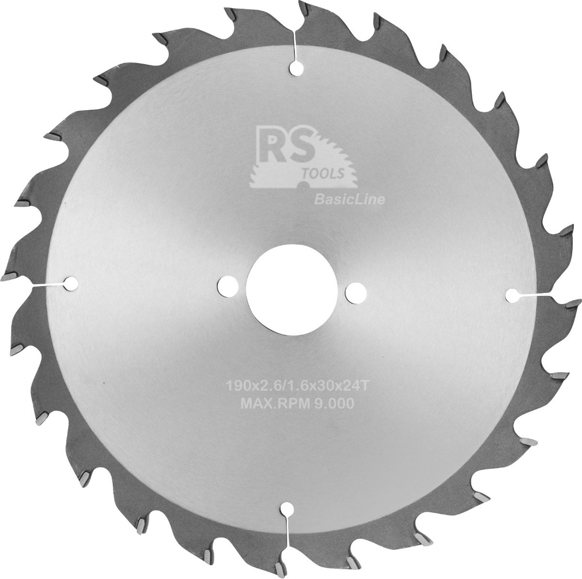RStools HM cirkelzaag BasicLine Ø190 x 2,6 x 30 mm T=24 wisseltand