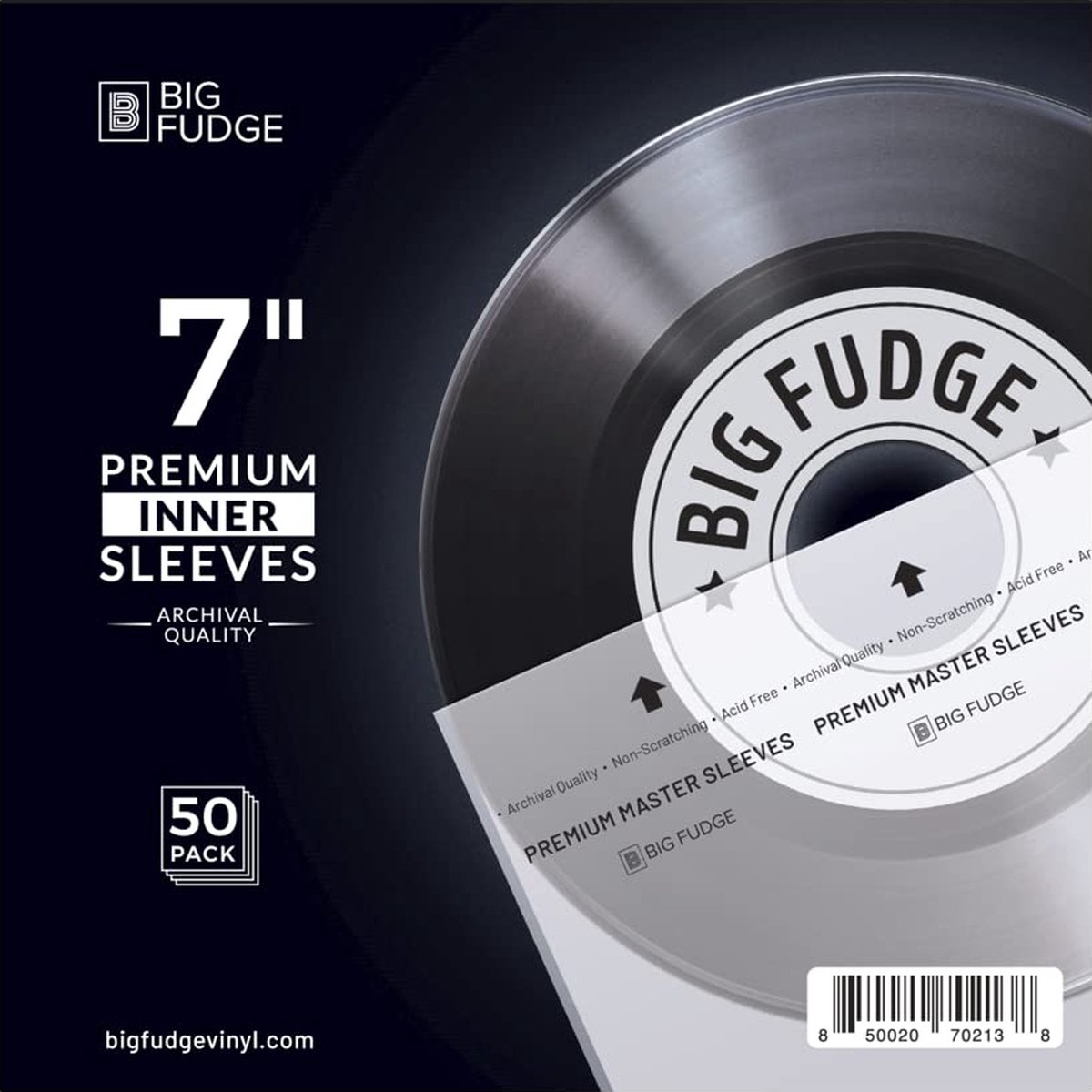 BIG FUDGE Pro Pochette Vinyl Blanco - 30 cm x Wit - 20 pochettes pour  disques LP (350