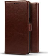 Rosso Element Book Case Wallet Hoesje Geschikt voor Nokia XR21 | Portemonnee | 3 Pasjes | Magneetsluiting | Stand Functie | Bruin