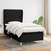 vidaXL-Boxspring-avec-matelas-tissu-noir-80x200-cm
