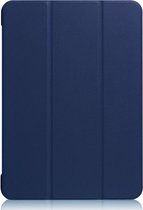 Shop4 - iPad 9.7 (2017/2018) Hoes - Smart Book Case Donker Blauw