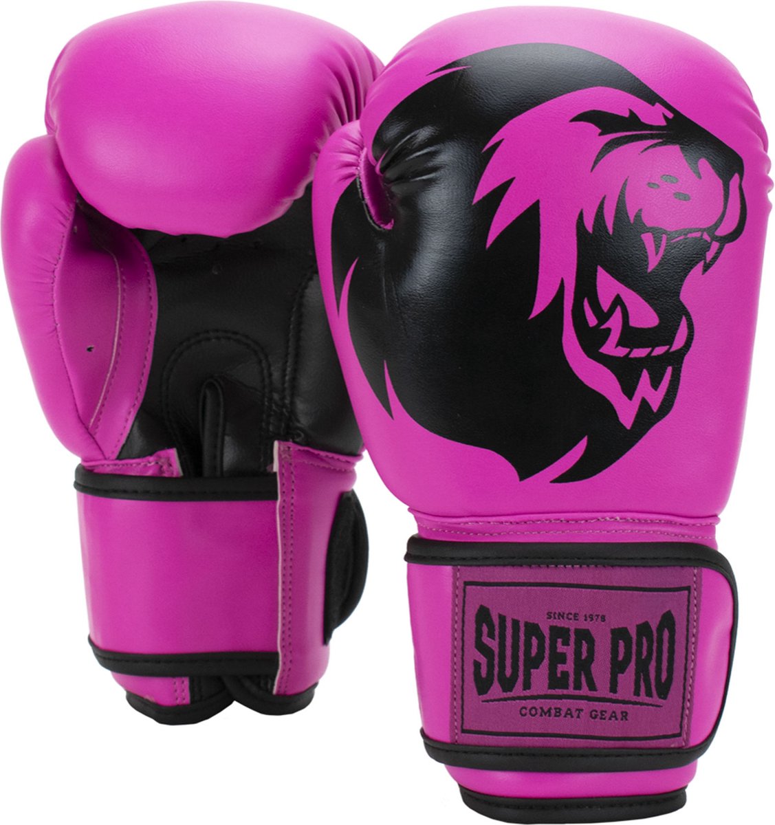Super Pro Combat Gear Talent (kick)bokshandschoenen Roze/Zwart 4oz