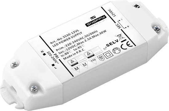 Dehner Elektronik LED-transformator, LED-driver Constante spanning 30 W 1.25 A 24 V/DC Overbelastingsbescherming, Overs