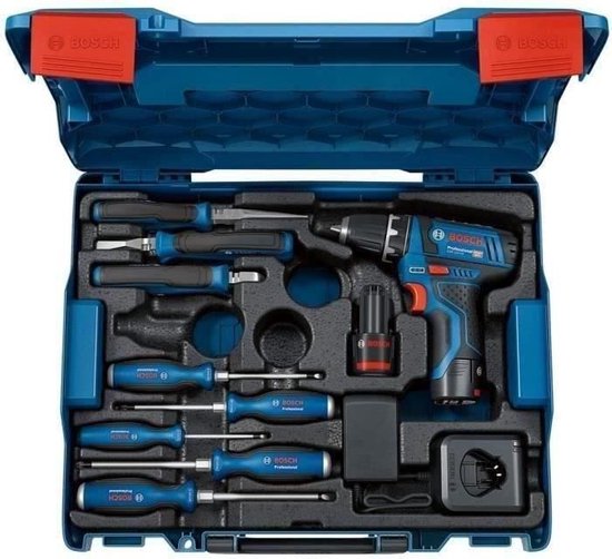 GSR 12V-15 boormachine + Bosch professioneel handgereedschap
