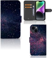 GSM Hoesje Geschikt voor iPhone 15 Flip Cover Stars