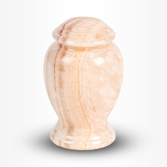 Crematie urn | Mini urn natuursteen onyx | Keepsake urn | 0.08 liter