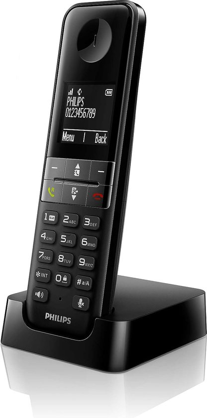 Philips D4701B Draadloze DECT Telefoon - 4,6cm Display - Plug-and-Play -...  | bol.com
