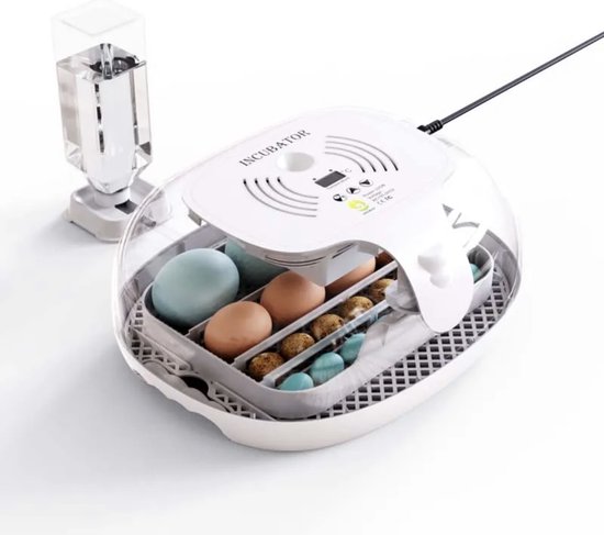 Broedmachine - met losse kleine hygrometer - 16 eieren - met geïntegreerde schouwlamp - automatisch keersysteem - Nederlandse handleiding - Merkloos