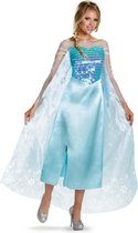 Smiffys - Disney Frozen Elsa Classic Kostuum jurk - L - Blauw