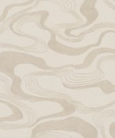 Kumano - Ondulé - Papier Papier peint non tissé - Papier Peint Intissé - Salon - Chambre - Beige - 0 x 10,05 M.