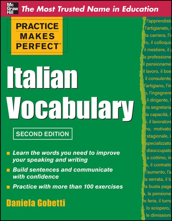 Practice Make Perfect Italian Vocabulary - cover