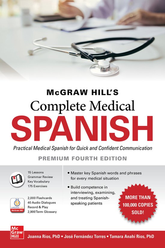 McGraw Hill's Complete Medical Spanish, Premium Fourth Editi ... - cover