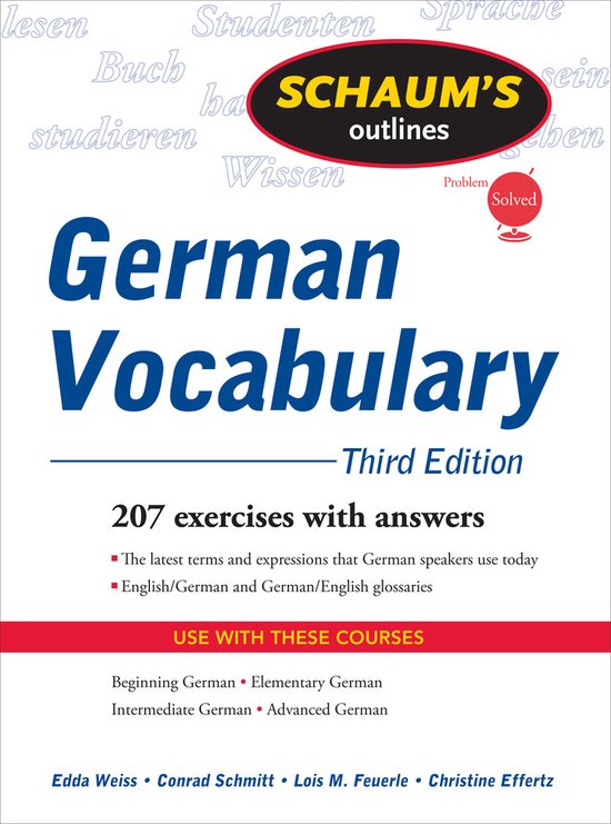 Schaums Outline Of German Vocabulary - cover