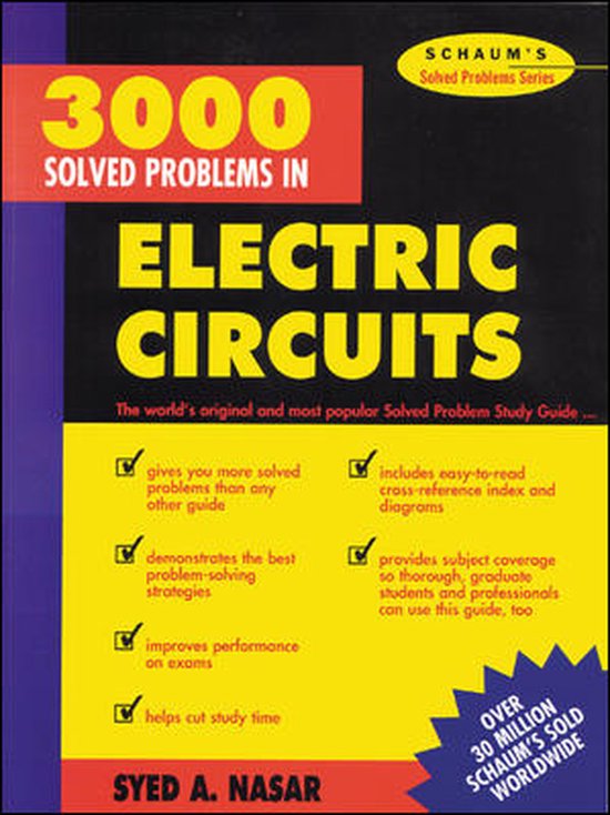 3,000 Solved Problems In Electrical Circuits - cover