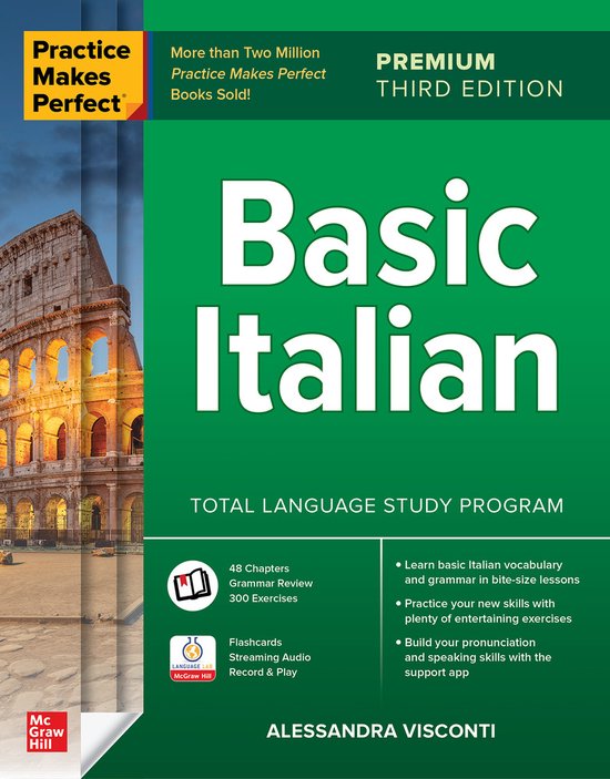 Practice Makes Perfect: Basic Italian, Premium Third Edition - cover