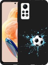 Cazy Hoesje Zwart geschikt voor Xiaomi Redmi Note 12 Pro 4G Soccer Ball