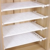 Verstelbaar opbergrek voor kasten - Wit - Uitschuifbaar van 33 tot 53 cm - Ideaal voor kleding, boeken, servies en meer