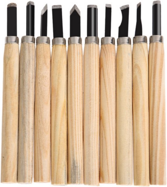 Hawerk Stechbeitel Set für Holz - Stemmeisen Set - Meißel für Holzbearbeitung