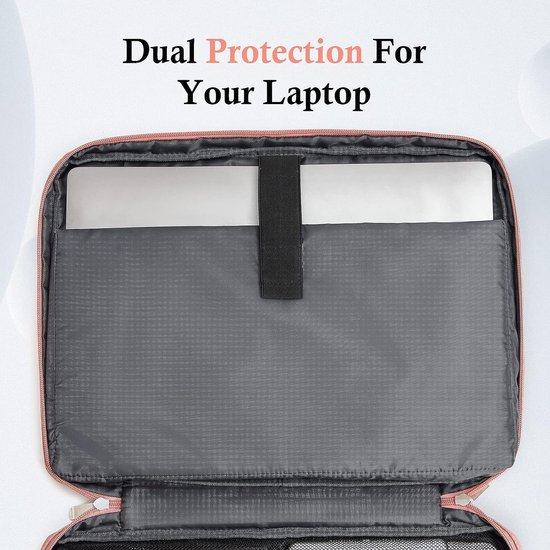 Laptop Sleeve Case, 15 15,6 16 inch TSA Laptop Sleeve Waterbestendig met 4-laags bescherming, Computer Draagtas Compatibel met MacBook, HP, Dell, Lenovo, Asus Notebook - bagasin