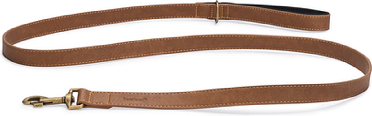 Beeztees Hondenriem - Bruin - Kunstleer - Extra large - 2,5 cm