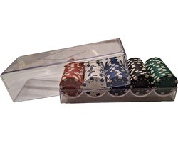 Poker - Poker bakje Multi - Pokerset - Poker fiches - Fiches - Poker chips - Poker set - Casino - Casino chips - Cave & Garden