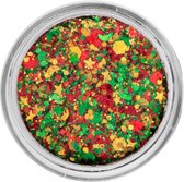 PartyXplosion - Professional Colours - Schmink - Pressed - Chunky Glitter Cream - Red-Yellow-Green 10ml