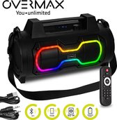 Overmax Soundbeat BOX - Draadloze Bluetooth Luidspreker - Draagbare Speaker - 50W - 8 uur - FP-radio
